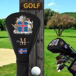 Island & Flag Mit Monogramm Golf Clubs Golf Headcover