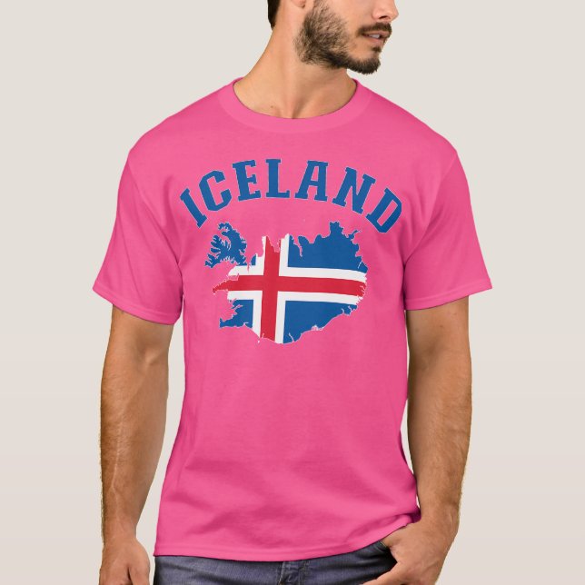 Island-Flag T-Shirt (Vorderseite)
