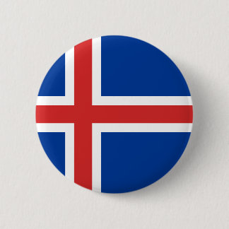 Island-Flagge Button