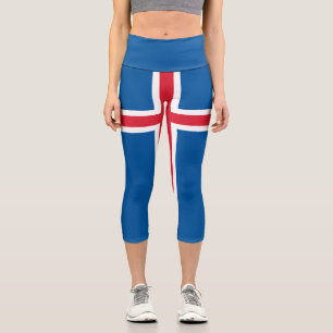 Island-Flagge Capri Leggings