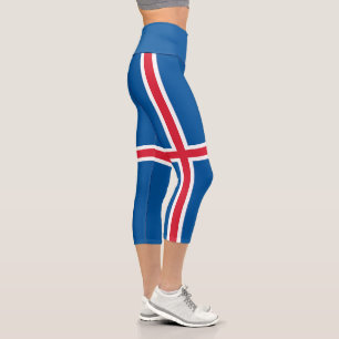 Island-Flagge Capri Leggings