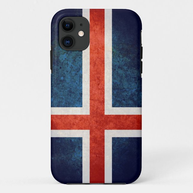 Island-Flagge Case-Mate iPhone Hülle (Rückseite)