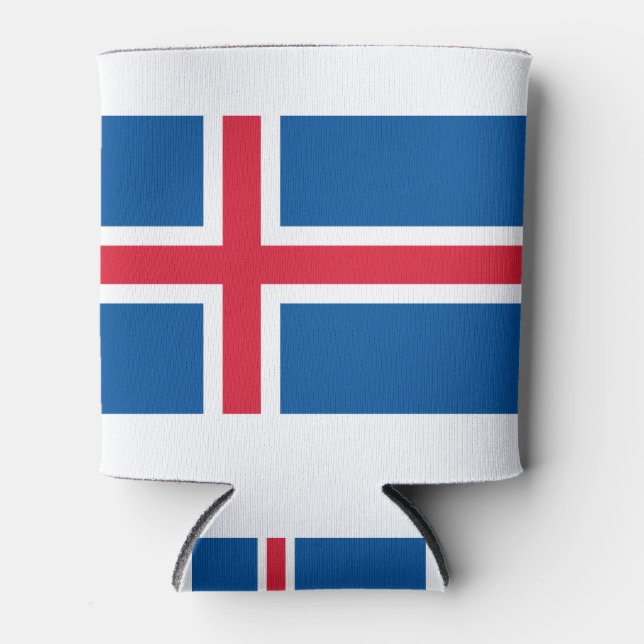 Island-Flagge Dosenkühler (Vorderseite)
