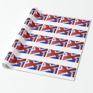 ISLAND-FLAGGE GESCHENKPAPIER