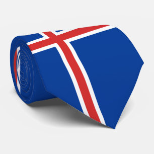 Island-Flagge Krawatte