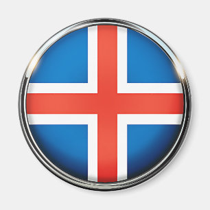 Island, Flagge, Magnet