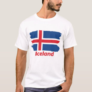 Island-Flagge T-Shirt