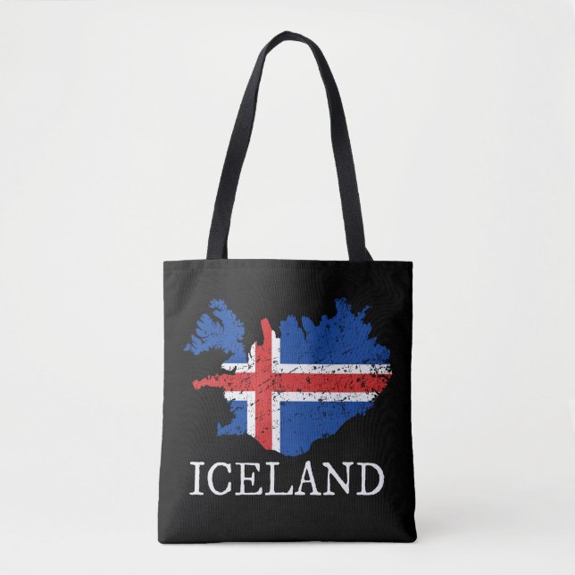 Island-Flagge Tasche (Vorderseite)