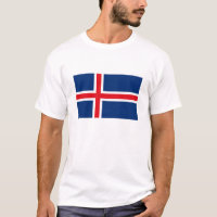 Island-Flaggen-T - Shirt