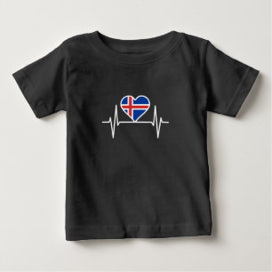 Island - Flaggenschlager Baby T-shirt