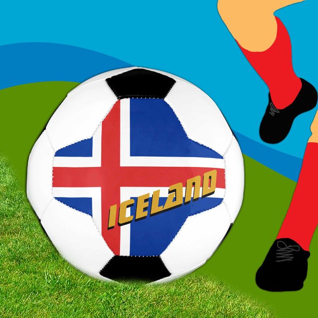 Island Football & Isländisch Flag / Sport Fußball (Von Creator hochgeladen)
