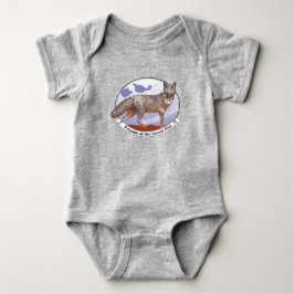 Island Fox Logo Gray Baby Bodysuit 1 Stück Strampler