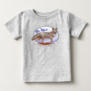 Island Fox Logo Grey Baby T-Shirt