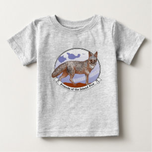 Island Fox Logo Grey T-shirt bébé
