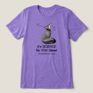 Island Fox Weltraumwissenschaft für Fox Sake Logo  Tri-Blend Shirt