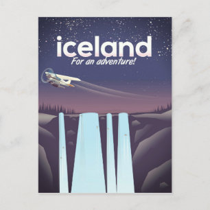 Island " Für ein Abenteuer!' Postkarte