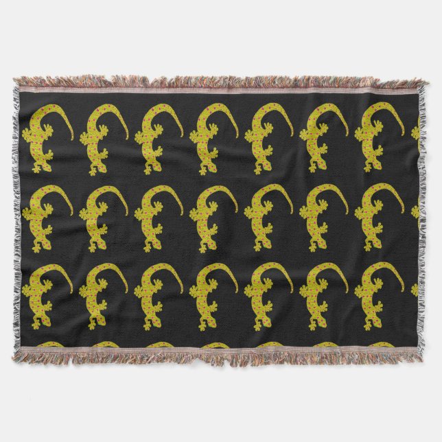 Island Gecko Throw Blanket Decke (Vorderseite)