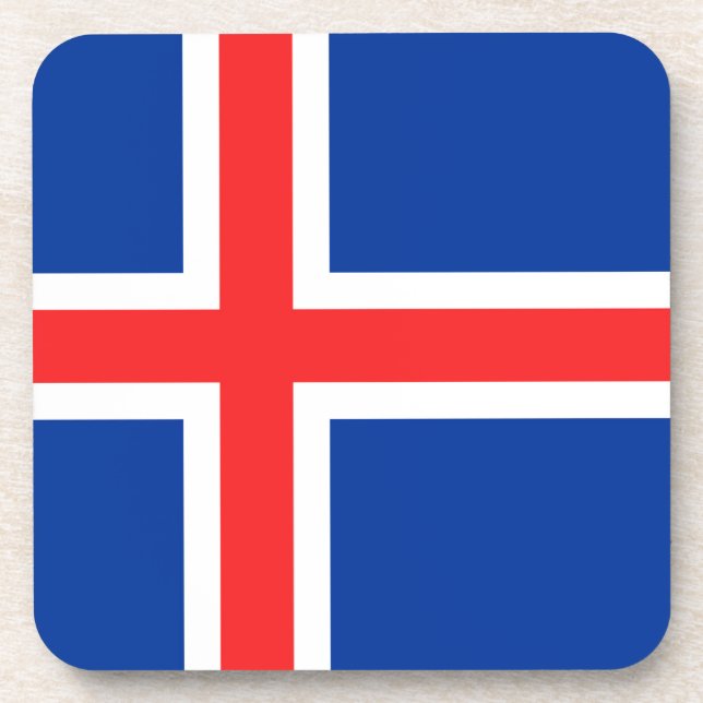 Island Getränkeuntersetzer (Vorderseite)