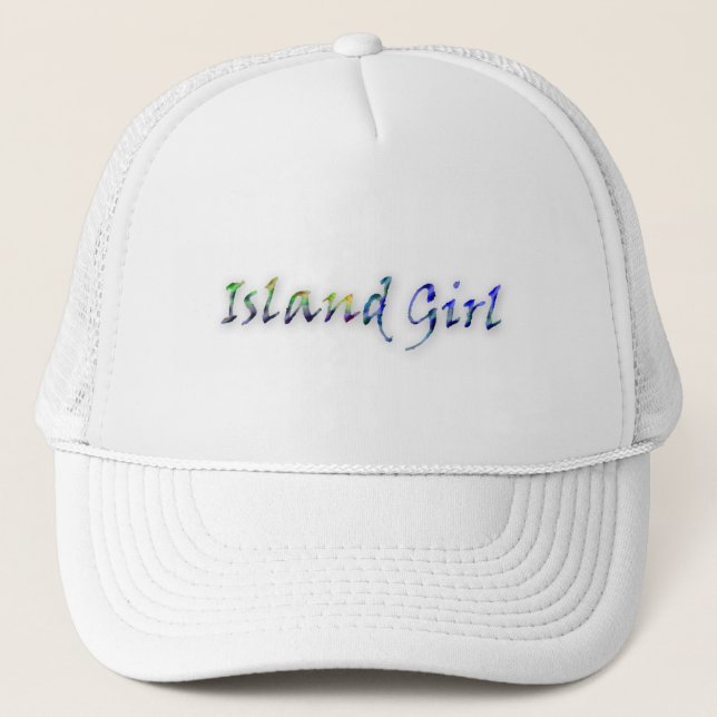 Island Girl Hat Truckerkappe (Vorderseite)