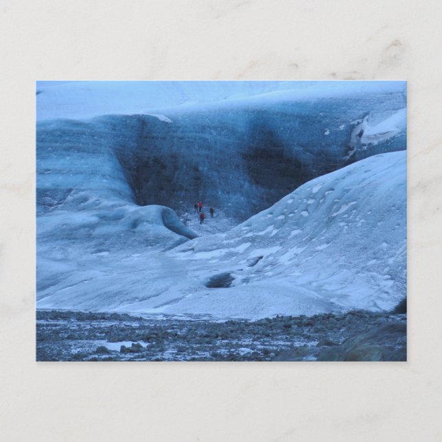 Island-Gletscher Postkarte (Vorderseite)
