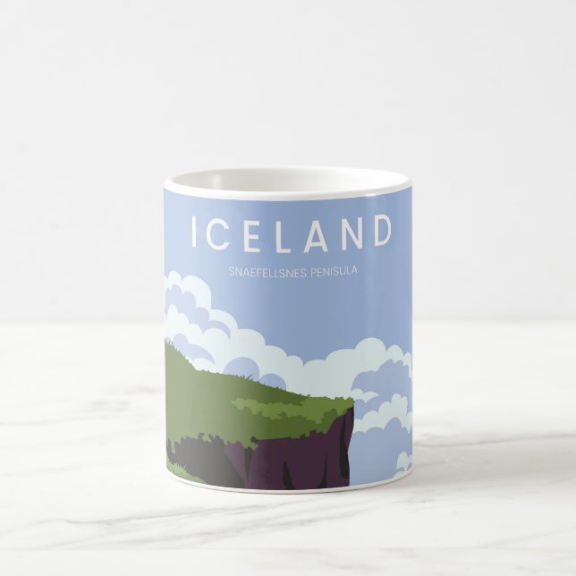 Island-Halbinsel Snaefellsnes Kaffeetasse (Mittel)