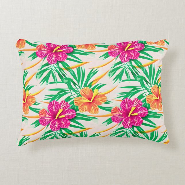 Island Hibiskus Accent Pillow Dekokissen (Vorderseite)
