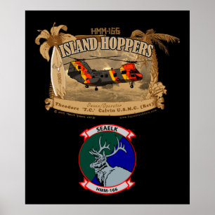 Island Hoppers Poster - with insignia