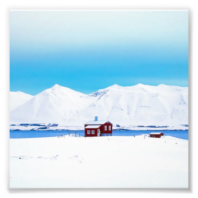 Island-Hütte Fotodruck (Vorne)