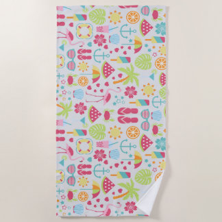 Island Iconography Beach Towel Strandtuch