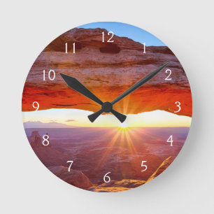 Island in the Sky Runde Wanduhr