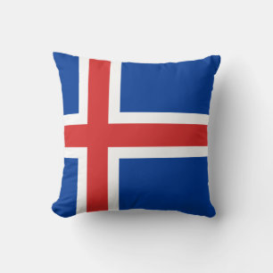 Island (isländische Flagge) Kissen