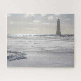 Island Jigsaw Puzzle - Malariff Leuchtturm Winter