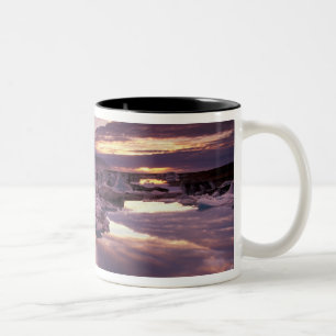 Island, Jokulsarlon Lagoon, Landschaft Zweifarbige Tasse