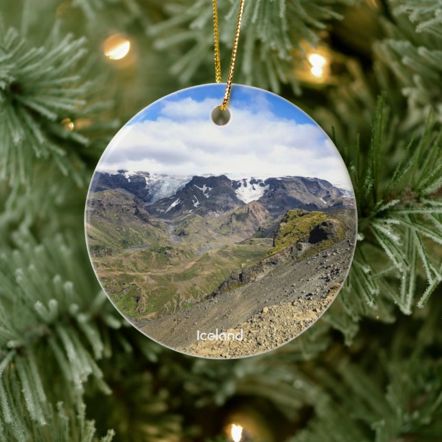 Island - Keramik Ornament (Baum)
