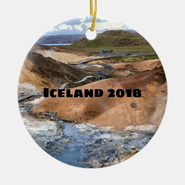 Island - Keramik-Verzierung Keramik Ornament (Vorne)