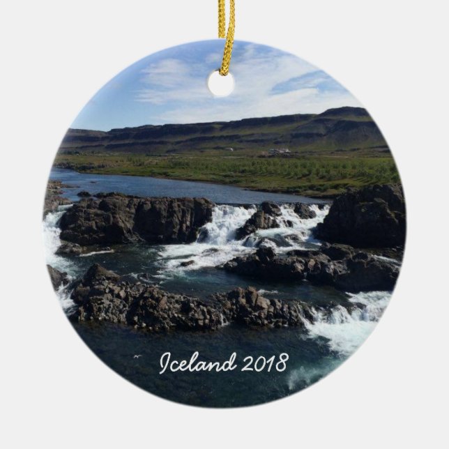 Island - Keramikverzierung Keramik Ornament (Vorne)
