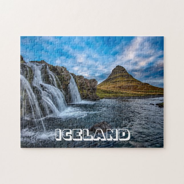 Island | Kirkjufell Berg mit Wasserfällen (Horizontal)