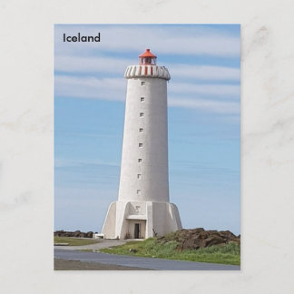Island, Leuchtturm Akranes Postkarte