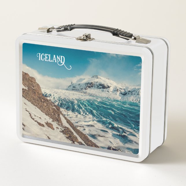 Island Metall Brotdose (Vorderseite)