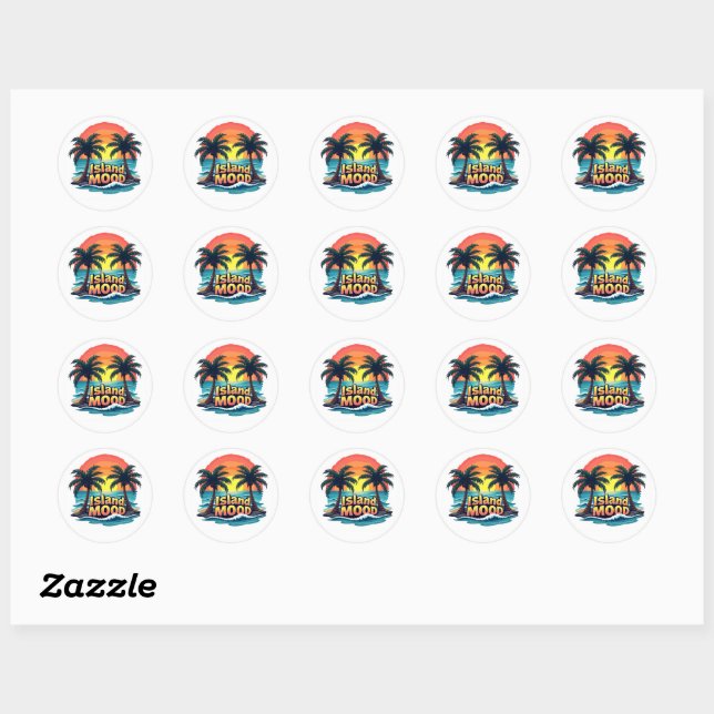 Island Mood Graffiti Sticker (Blatt)