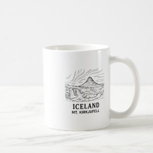 Island Mt Kirkjufell Wandern Aurora Borealis Souve Kaffeetasse