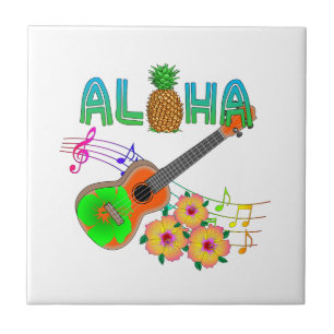 Island Music Ukulele Aloha Fliese
