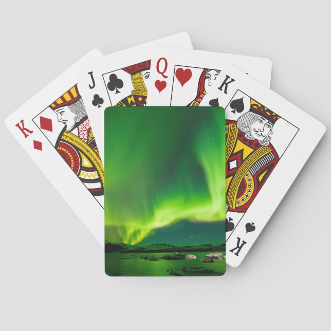 Island Nordlichter Spielkarten (Rückseite)