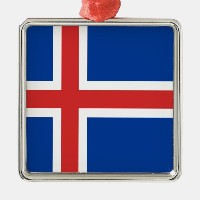 Island Ornament Aus Metall (Vorne)
