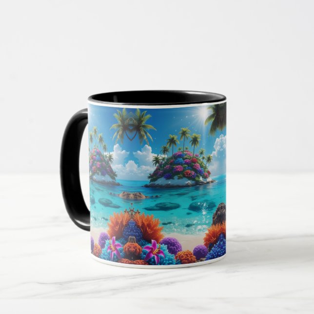 Island Paradise Foto Tasse (Vorderseite Links)