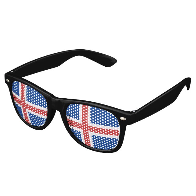 Island Partybrille (Schrägansicht)
