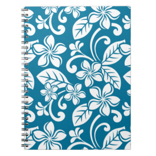 ISLAND PLUMERIA (CARIBBEAN BLUE) Notebook Notizblock