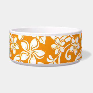ISLAND PLUMERIA (ORANGE) Keramik-Haustier-Schale Napf