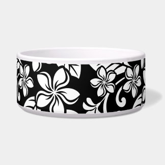 ISLAND PLUMERIA (SCHWARZ) Keramik-Haustier-Schüsse Napf