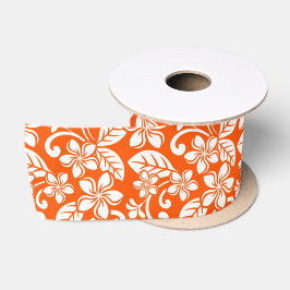 ISLAND PLUMERIA (SEHR ORANGE) SATIN RIBBON SATINBAND
